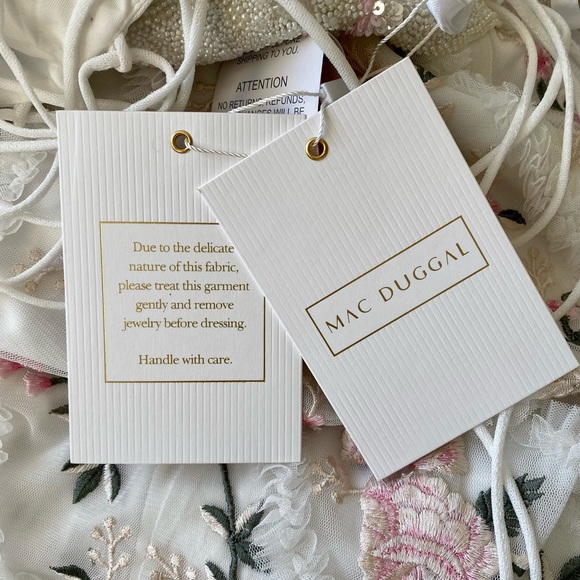 MAC DUGGAL One-Shoulder Embroidered Maxi Dress We Select Dresses - Picture 15 of 16